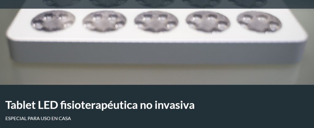 tablet para tratamiento de fisioterapia por luz