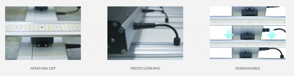 estructura lumínica para cultivo